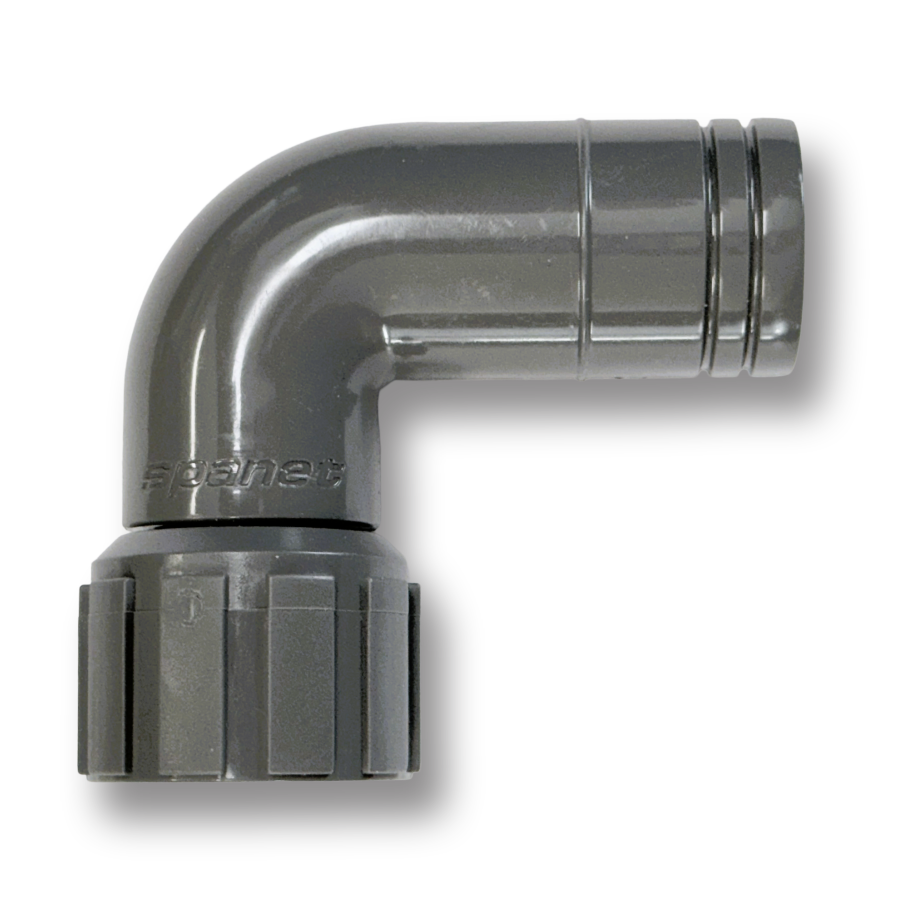 Eco Cube HP 90' elbow 32mm union